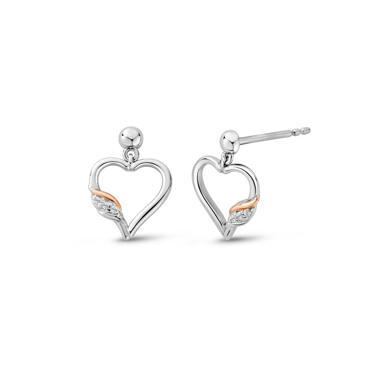 Clogau Past Present Future Silver Heart Earrings - MococoClogau3SPPF08005051537385868Earrings