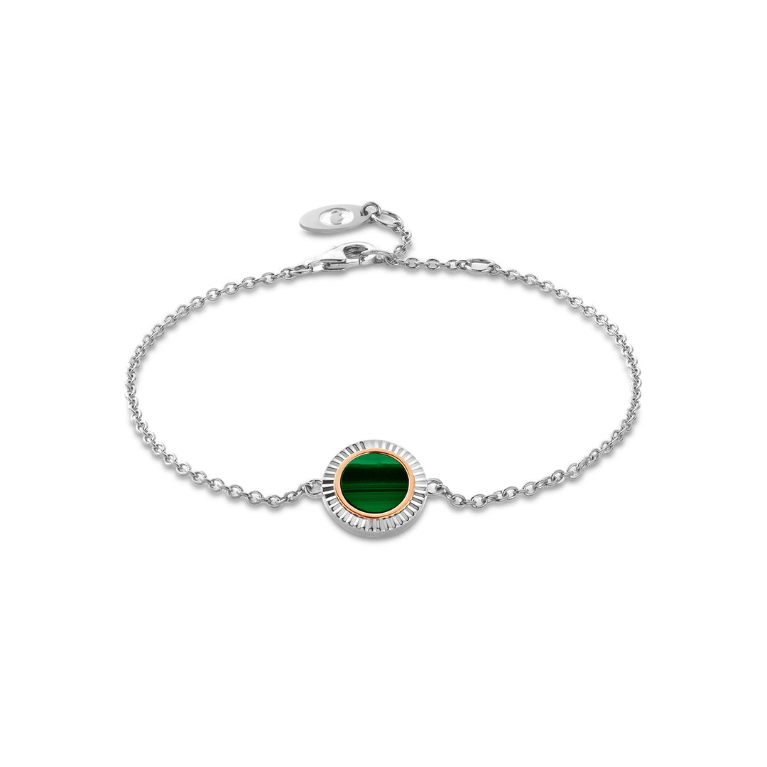 Clogau Reflections Of Padarn Silver And Malachite Bracelet - MococoClogau3SROP766Bracelets