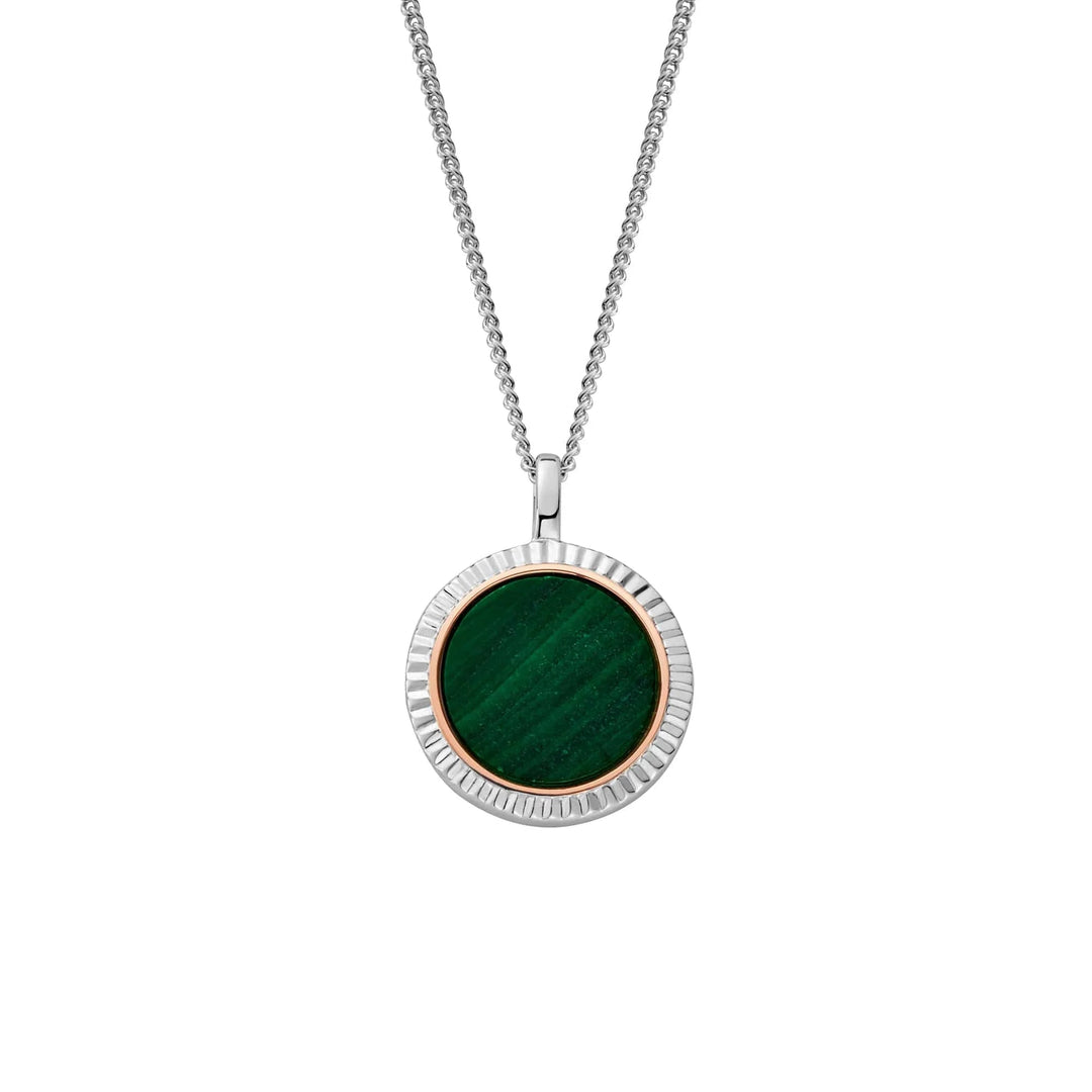 Clogau Reflections Of Padarn Silver And Malachite Pendant - MococoClogau3SMCH07055051537381723Necklaces