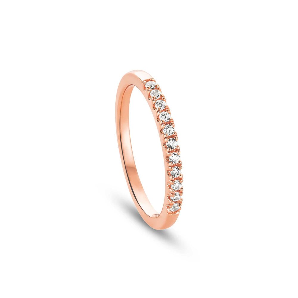 Clogau Rose Gold 18ct Timeless Love Wedding Ring - MococoClogau18RTL-JRings