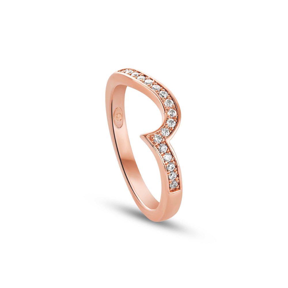 Clogau Rose Gold 9ct Forever Fairytale Wedding Ring - MococoClogau09RFF-JRings