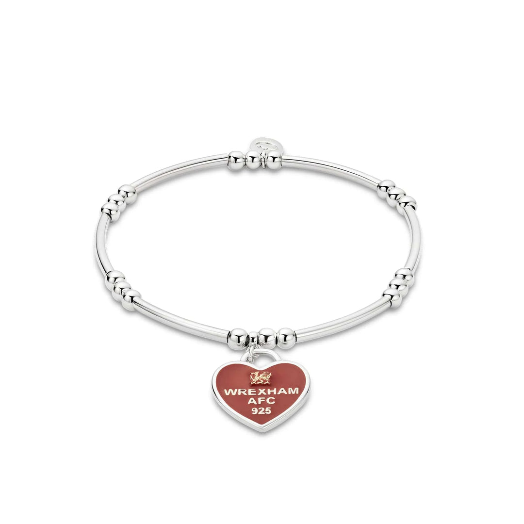 Clogau Silver Affinty Wrexham AFC Heart Bracelet - MococoClogau3SWFC9205051537002239Bracelets