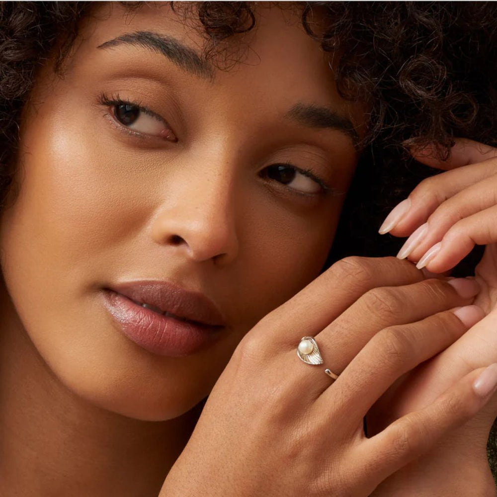 Clogau Silver and Pearl Beachcomber Shell Ring - MococoClogau3SLYV0792/JRings