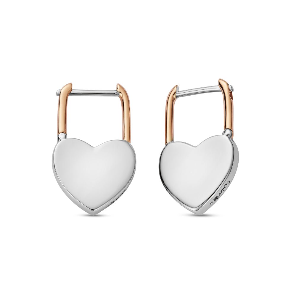 Clogau Silver Cariad Padlock Hoop Earrings - MococoClogau3SCAR9765051537003663Earrings