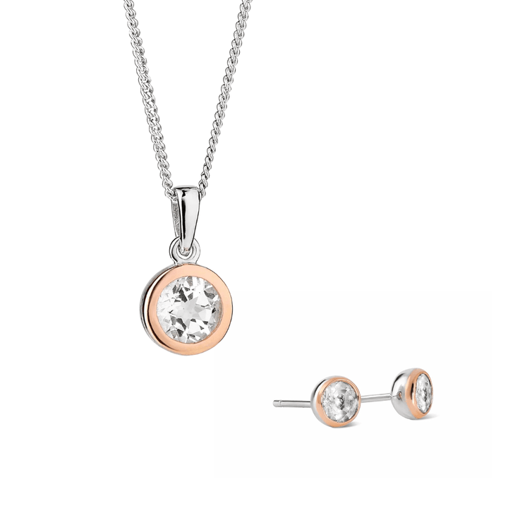 Clogau Silver Celebration Necklace & Stud Earrings Set - MococoClogau