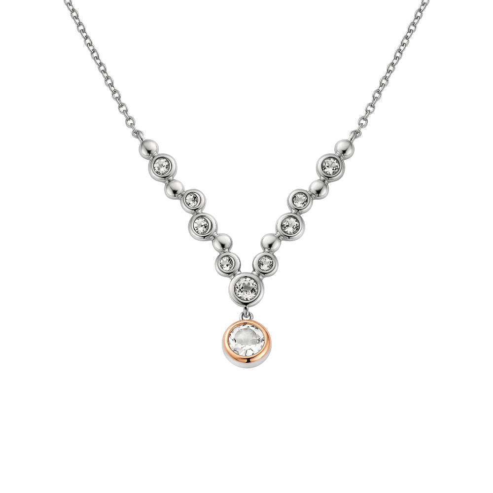 Clogau Silver Celebration Topaz Drop Necklace - MococoClogau3SCEL9705051537003656Necklaces