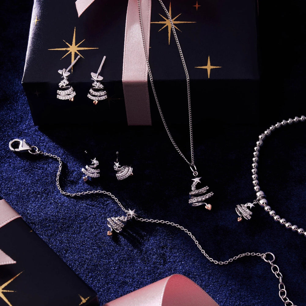 Clogau Silver Christmas Tree Necklace - MococoClogau3SCGS0709Necklaces