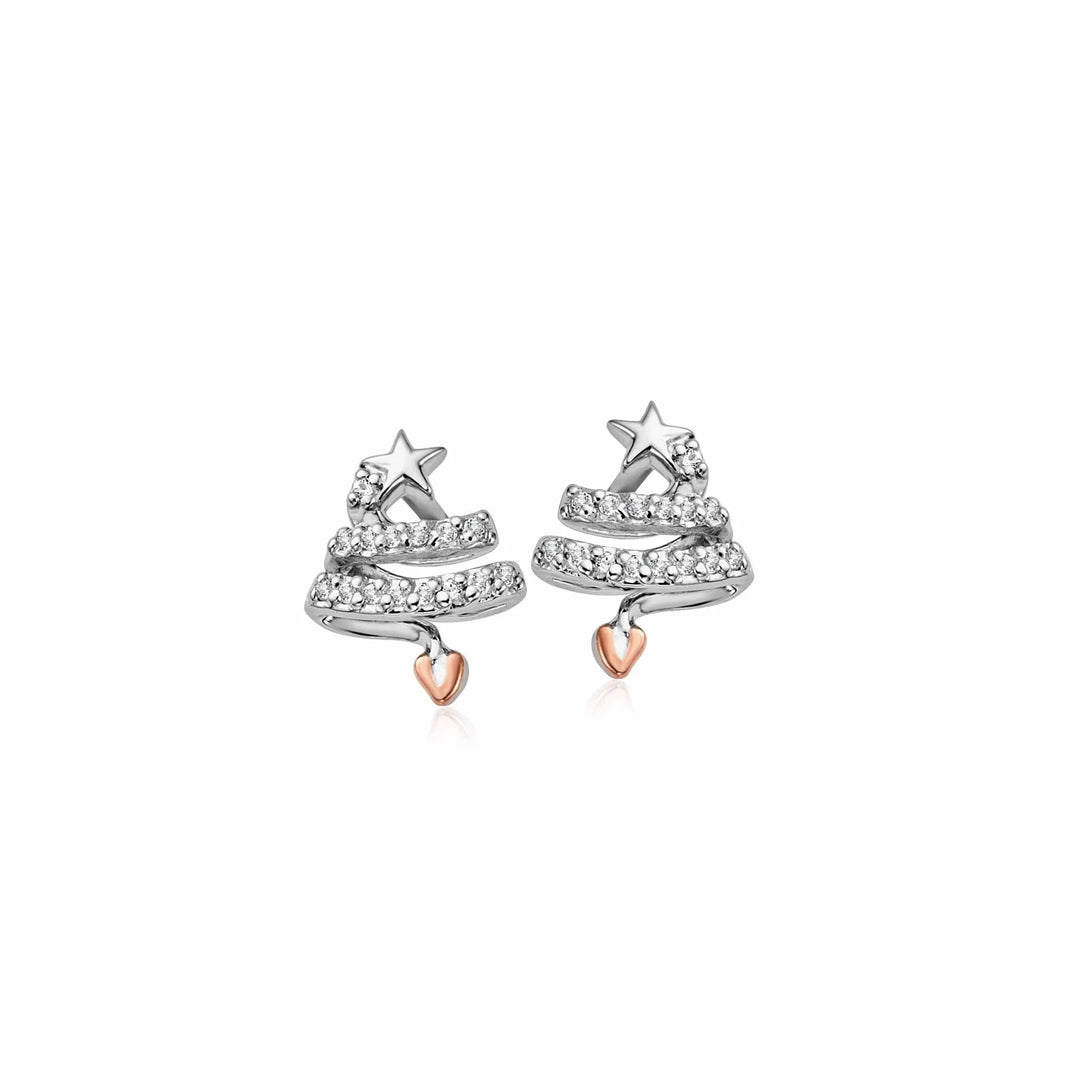 Clogau Silver Christmas Tree Stud Earrings - MococoClogau3SCGS07105051537383260Earrings
