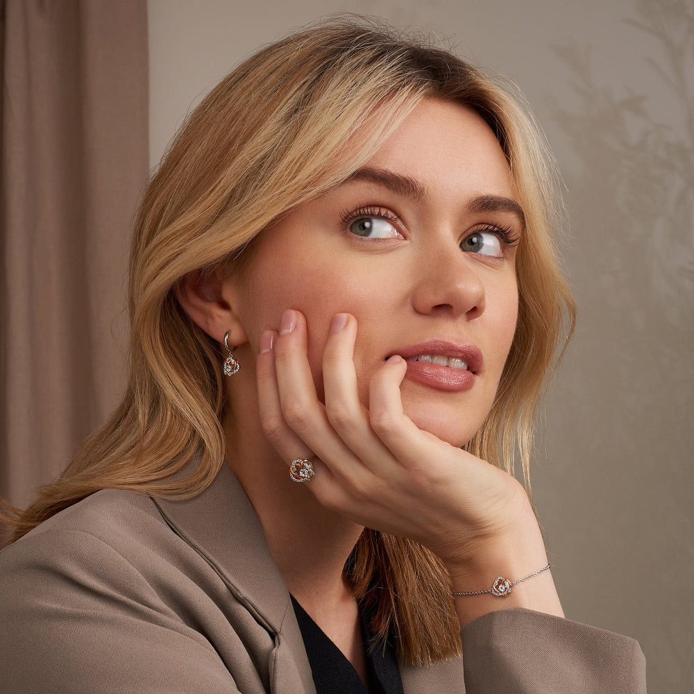 Clogau Silver Forever Yours Heart Topaz Bracelet image 1