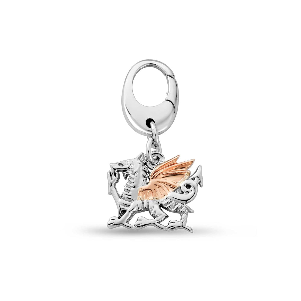 Clogau Silver Insignia Welsh Dragon Charm image