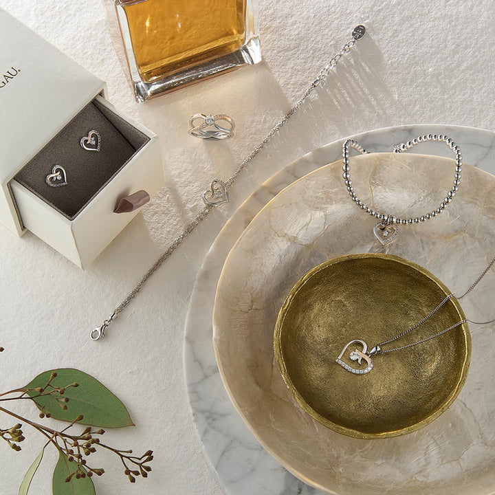 Clogau Silver Kiss Bracelet & Earring Set - MococoMococo