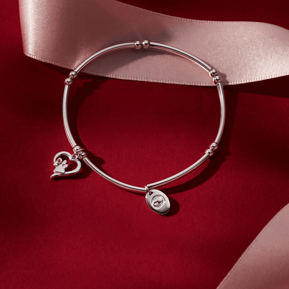 Clogau Silver Paw Prints Heart Affinity Bracelet - MococoClogau3SPMH8805051537388098Bracelet