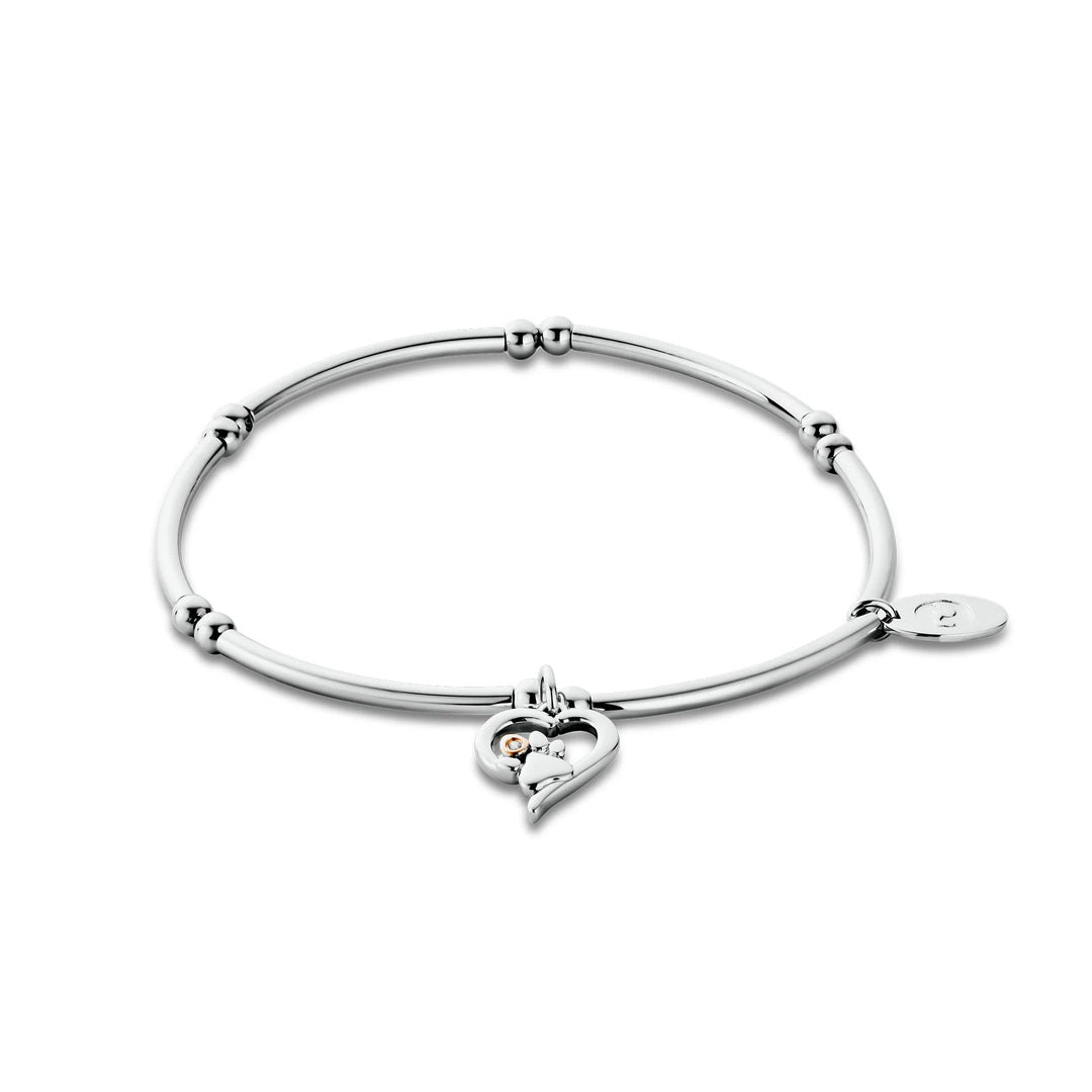Clogau Silver Paw Prints Heart Affinity Bracelet - MococoClogau3SPMH8805051537388098Bracelet