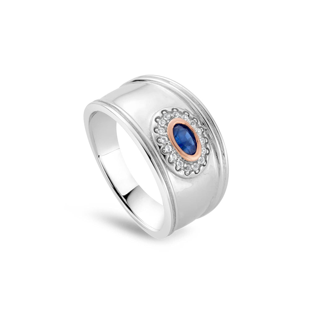 Clogau Silver Princess Diana Sapphire Ring - MococoClogau3SLDD0075 - JRing