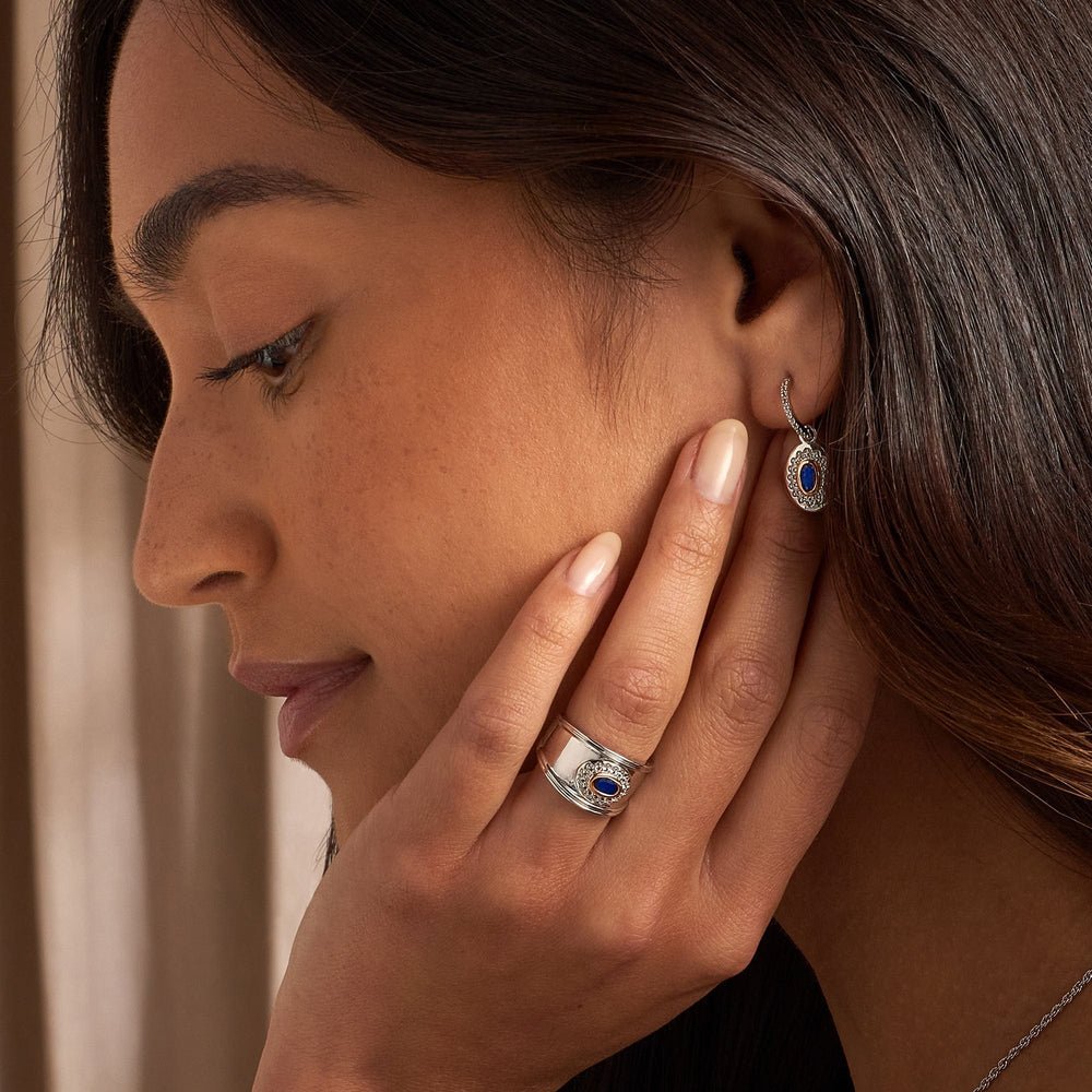 Clogau Silver Princess Diana Sapphire Ring - MococoClogau3SLDD0075 - JRing