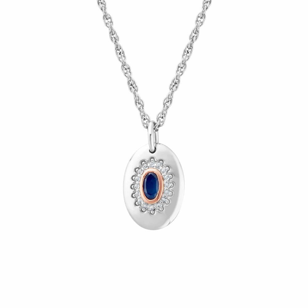 Clogau Silver Royal Diana Sapphire & Topaz Pendant - MococoClogau3SLDD00745051537347866Necklaces