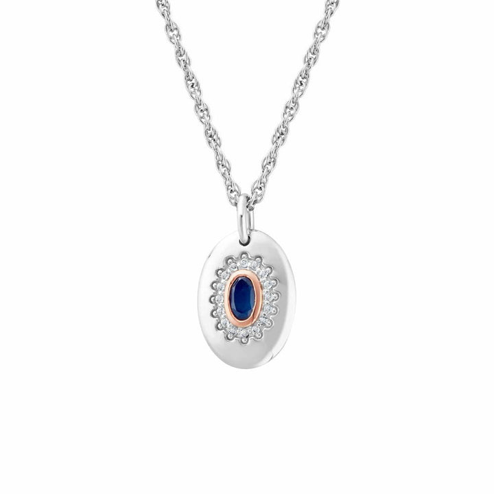 Clogau Silver Royal Diana Sapphire &amp; Topaz Pendant - MococoClogau3SLDD00745051537347866Necklaces