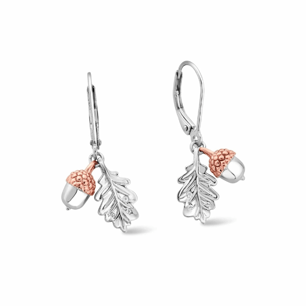Clogau Silver Royal Oak Earrings - MococoClogau3SROKDE5051537339632Earrings