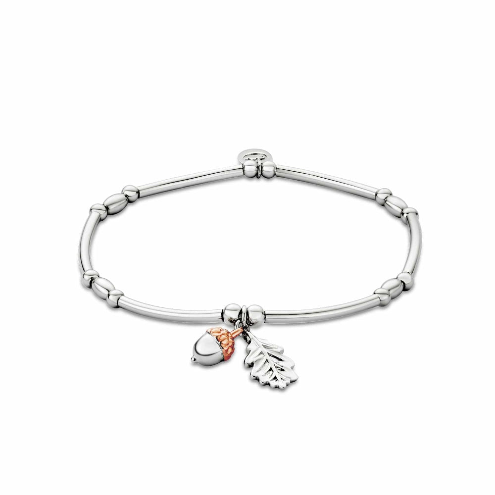 Clogau Silver Royal Oak Leaf Affinity Bracelet - MococoClogau3SROY9115051537002444Bracelets