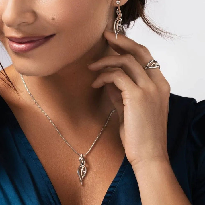Clogau Silver Swallow Falls Drop Earrings - MococoClogau3SCTWIE5051537323969Earrings