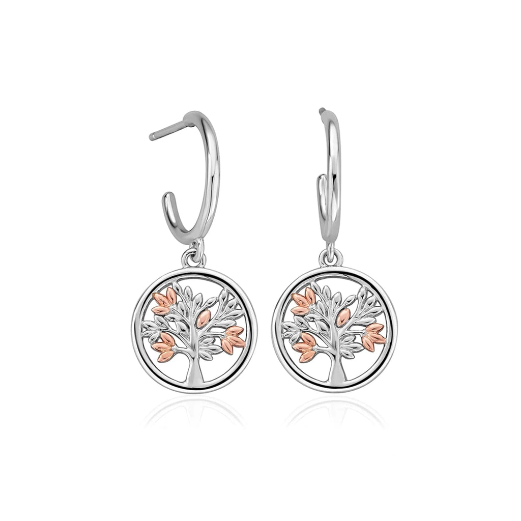 Tree Life Circle Drop Earrings