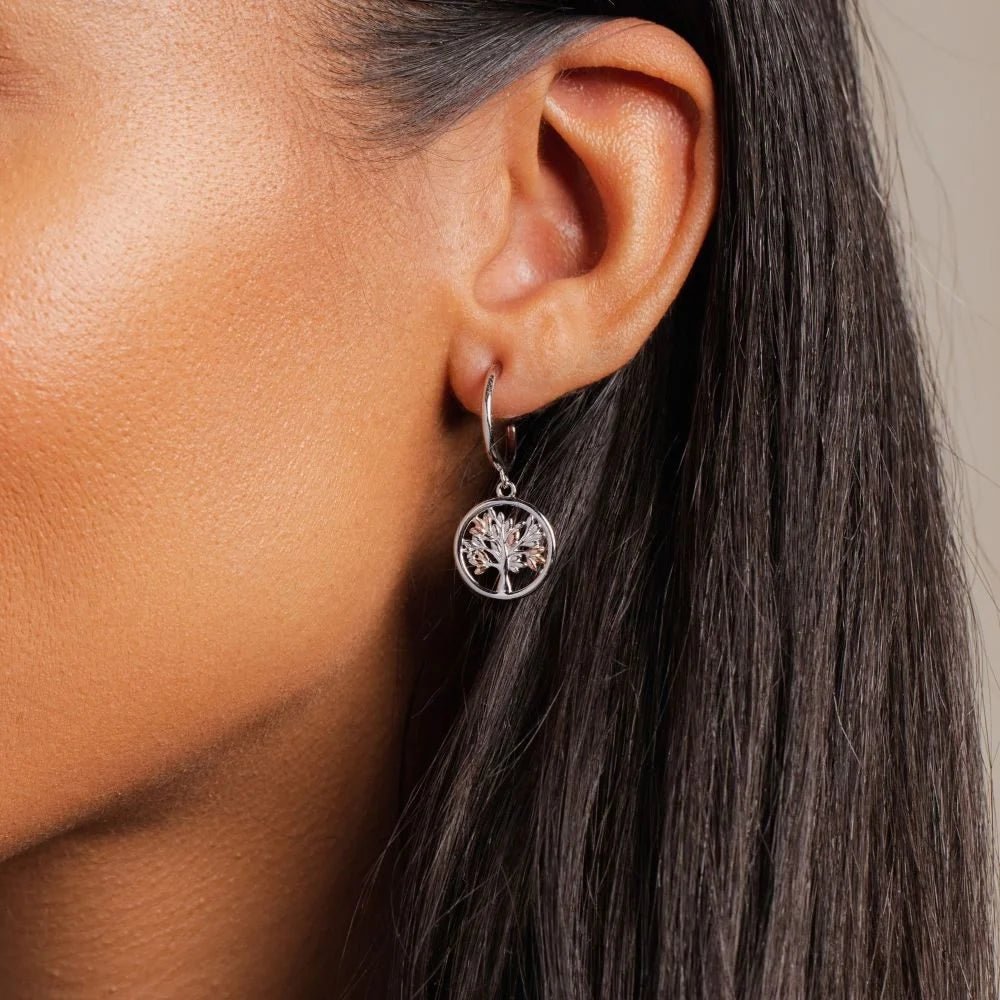 Clogau Silver Tree of Life Circle Drop Earrings - MococoClogau3SNTLCDE5051537324737Earrings