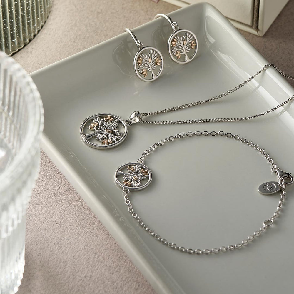 Clogau Silver Tree of Life Circle Pendant Necklace - MococoClogau3SNTLCP5051537324744Necklaces