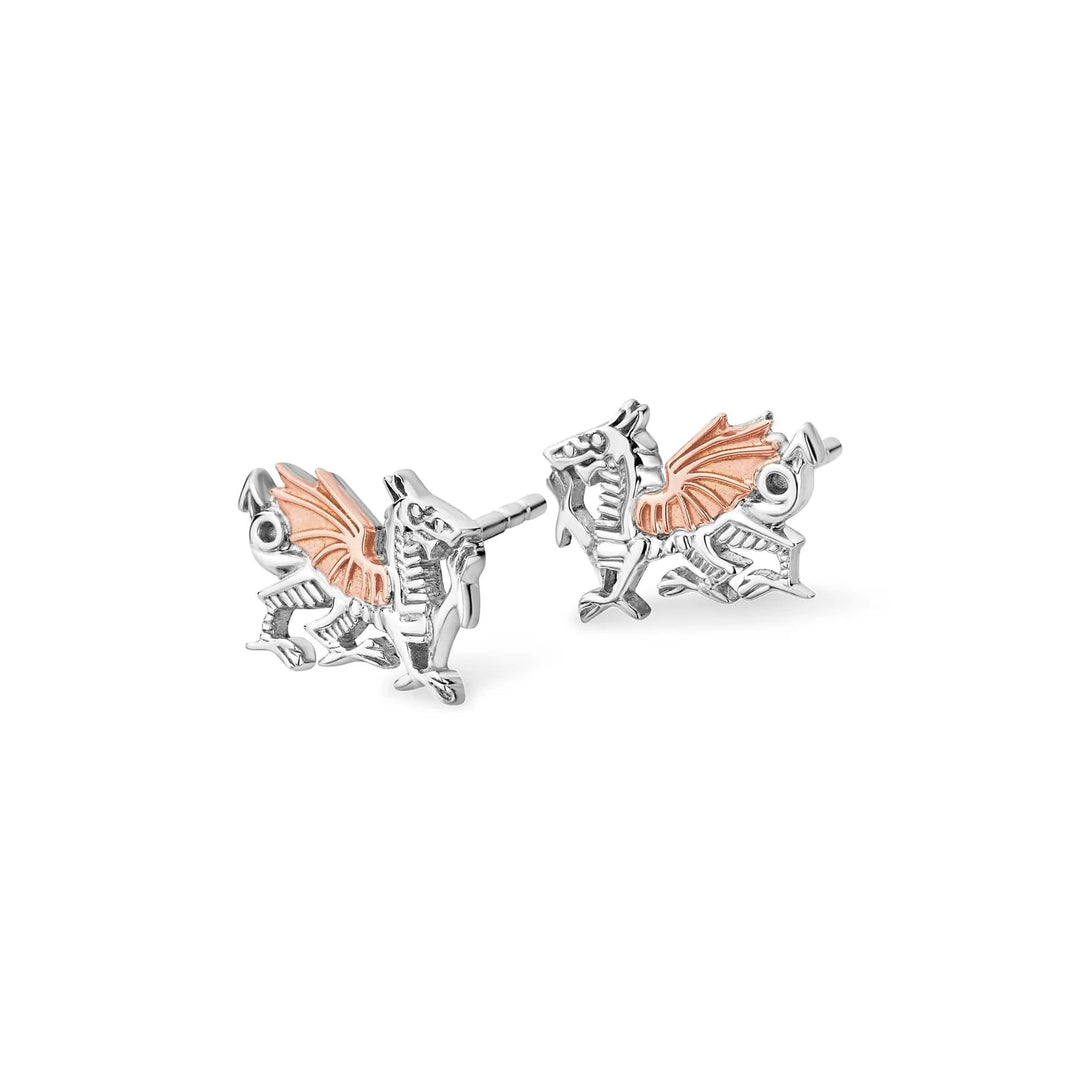 Clogau Silver Welsh Dragon Stud Earrings - MococoClogau3SD005SE5051537332824Earrings