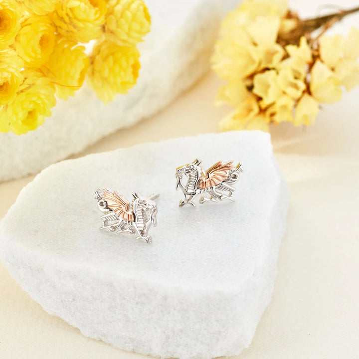 Clogau Silver Welsh Dragon Stud Earrings - MococoClogau3SD005SE5051537332824Earrings