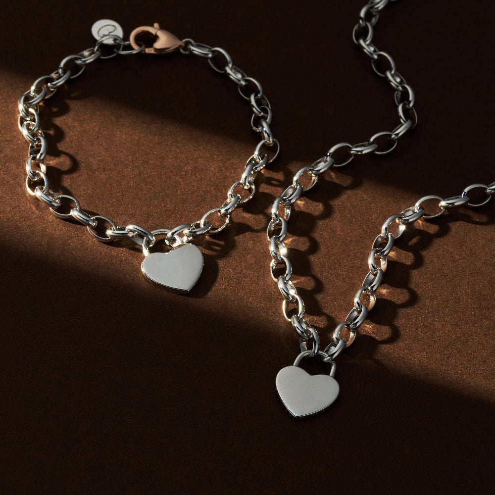 Clogau Sterling Silver Cariad Padlock Bracelet image 1