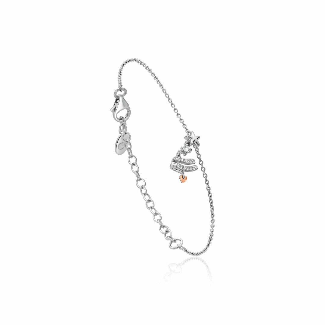 Clogau Sterling Silver Christmas Tree White Topaz Bracelet - MococoClogau3SCGS07135051537383284Bracelets