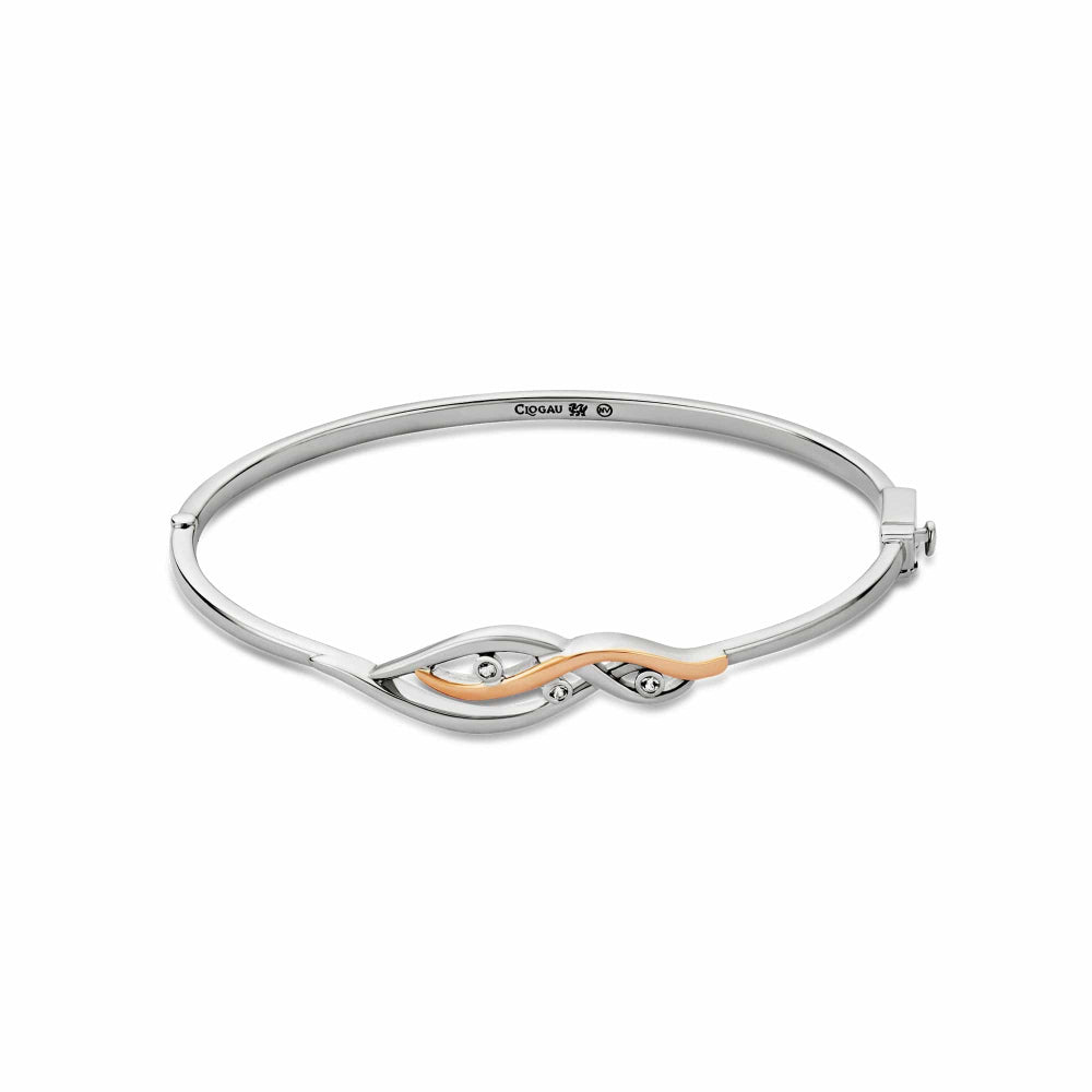 Clogau Sterling Silver Nature's Wonder Waterfall with Topaz Bangle