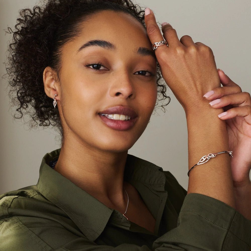 Clogau Sterling Silver Nature's Wonder Waterfall with Topaz Bangle - MococoClogau3SSWF8835051537002246Bracelets