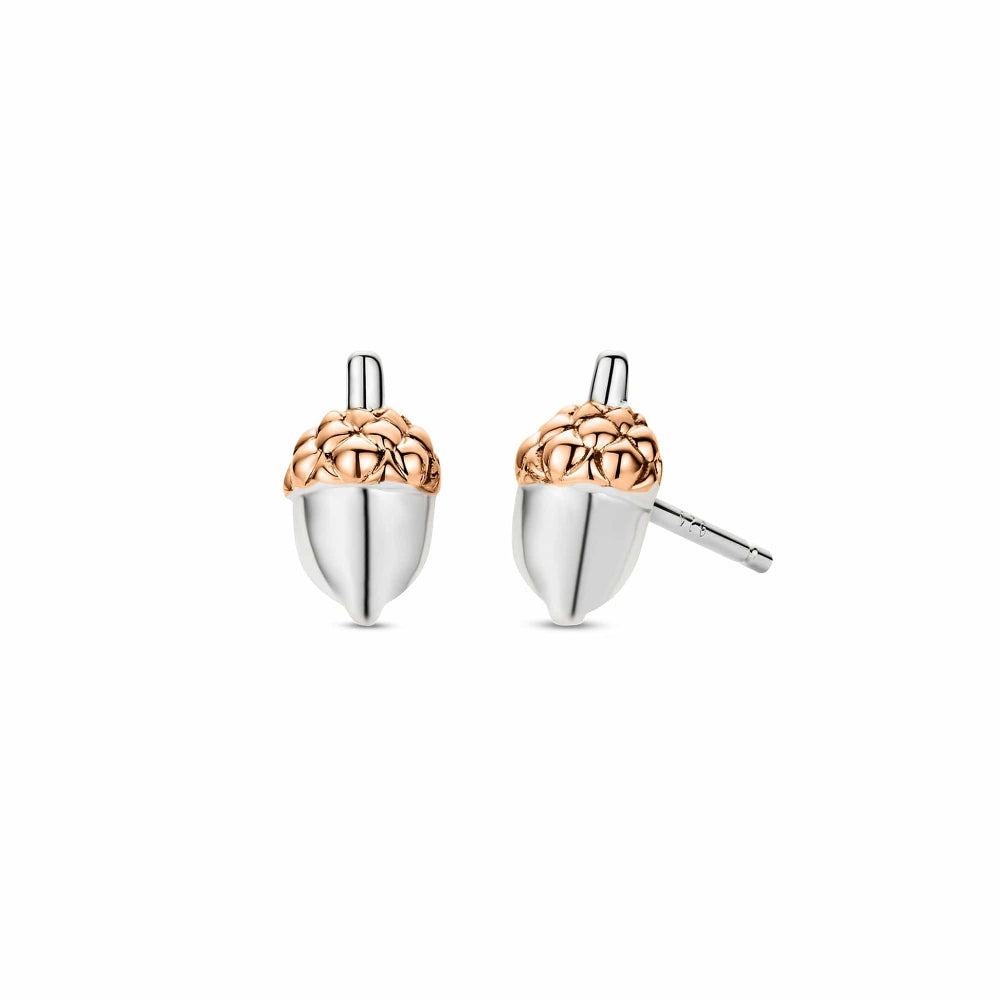 Clogau Sterling Silver Royal Oak Leaf Stud Earrings image