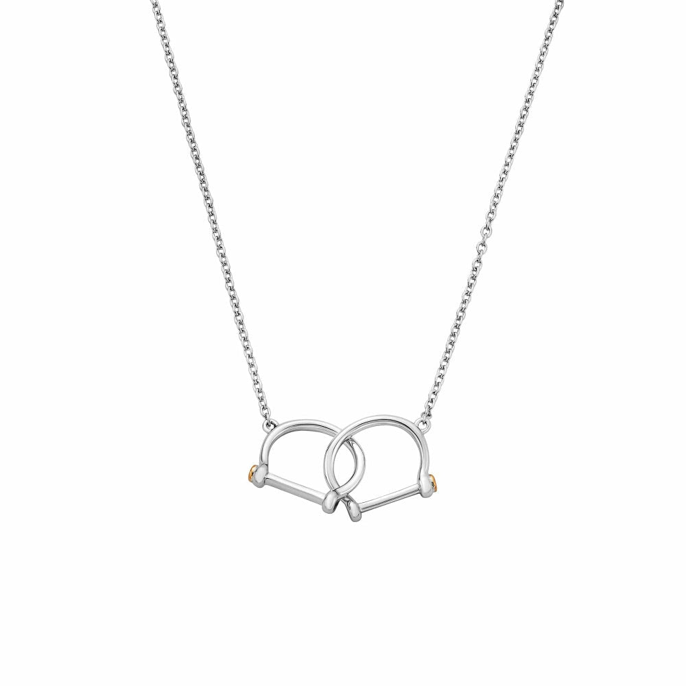 Clogau Sterling Silver Royal Stirrup Necklace image