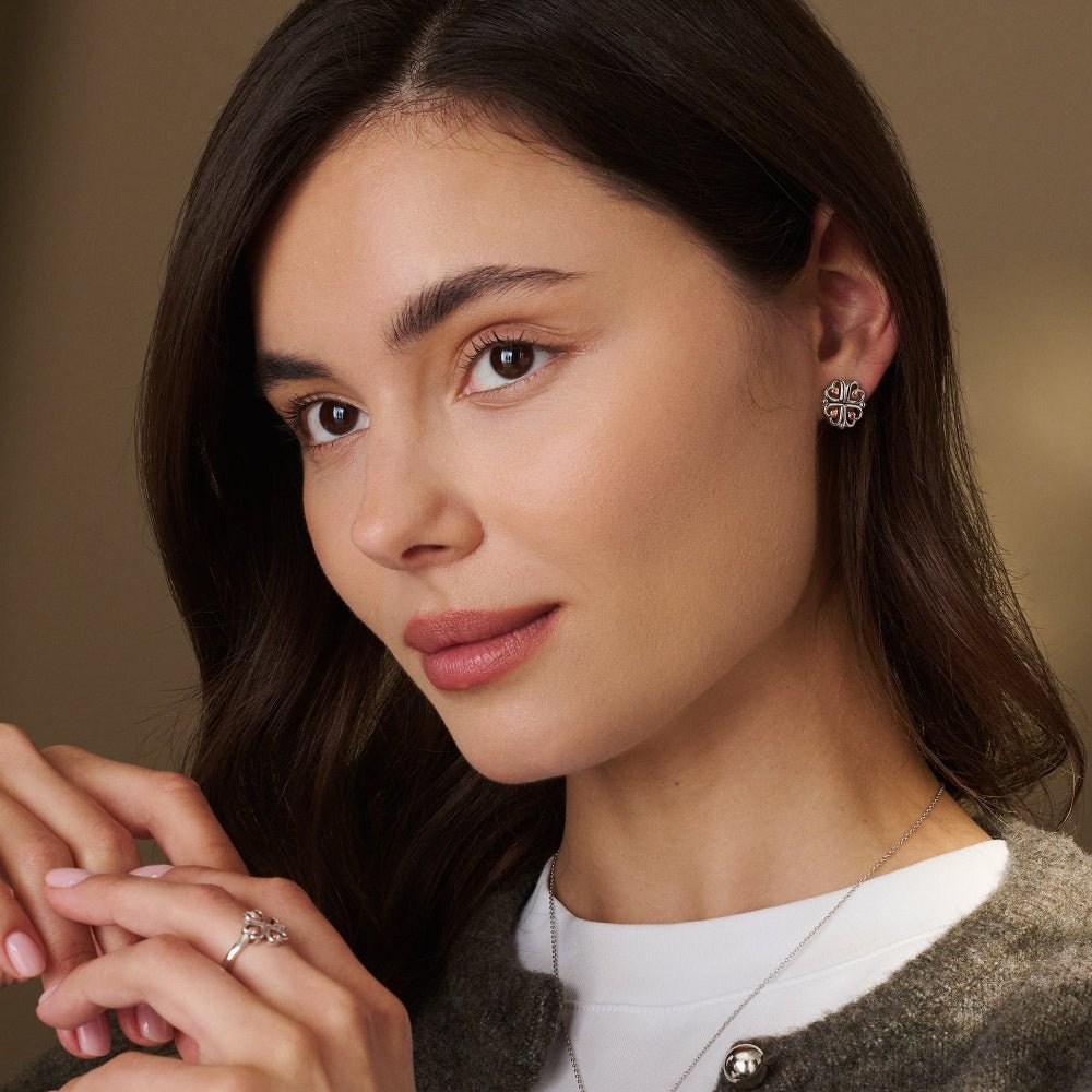 Clogau Sterling Silver Tree of Life Heart Drop - Stud Earrings - MococoClogau3SHEA8845051537002321Earrings