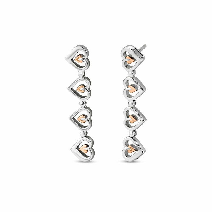 Clogau Sterling Silver Tree of Life Heart Drop-Stud Earrings - MococoClogau3SHEA8845051537002321Earrings