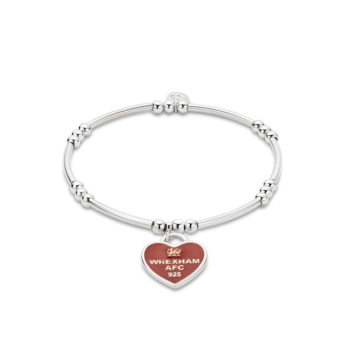 Clogau Sterling Silver Wrexham AFC Heart Affinity Bracelet image