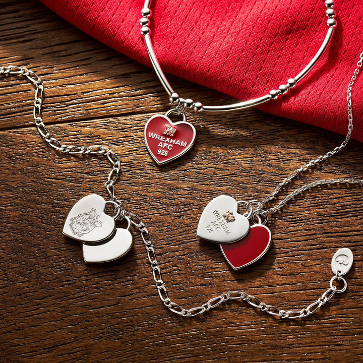 Clogau Sterling Silver Wrexham AFC Heart Bracelet image 1