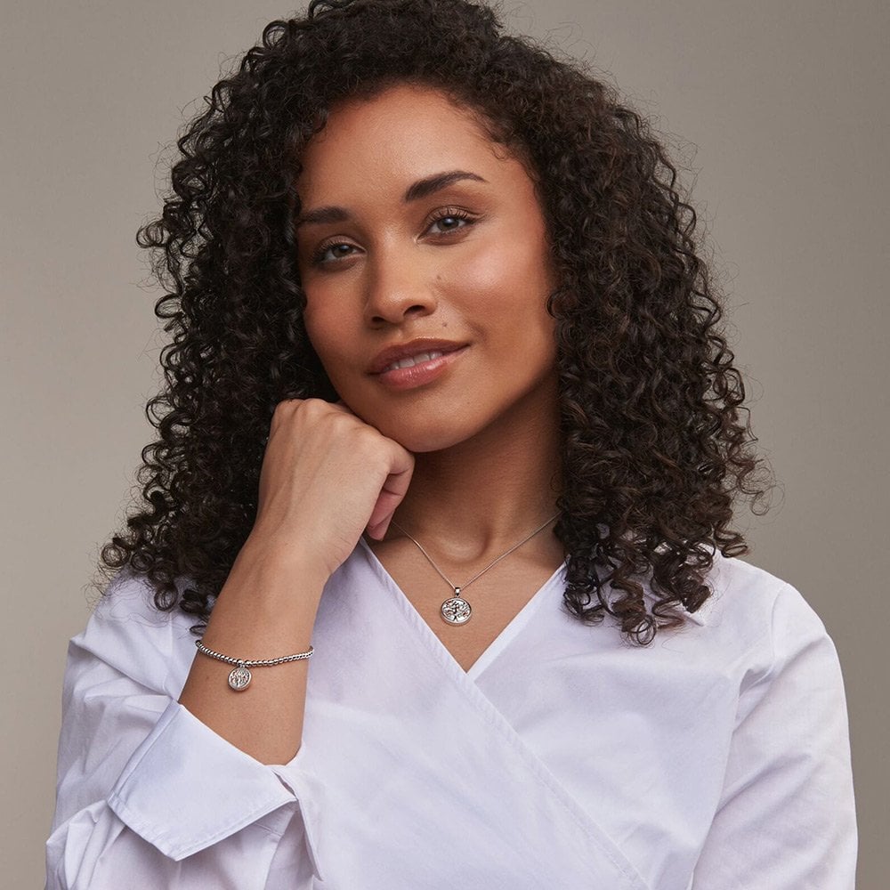 Clogau Tree of Life Mother of Pearl Silver Circle Necklace - MococoClogau3SNTLCWP5051537323297Necklaces