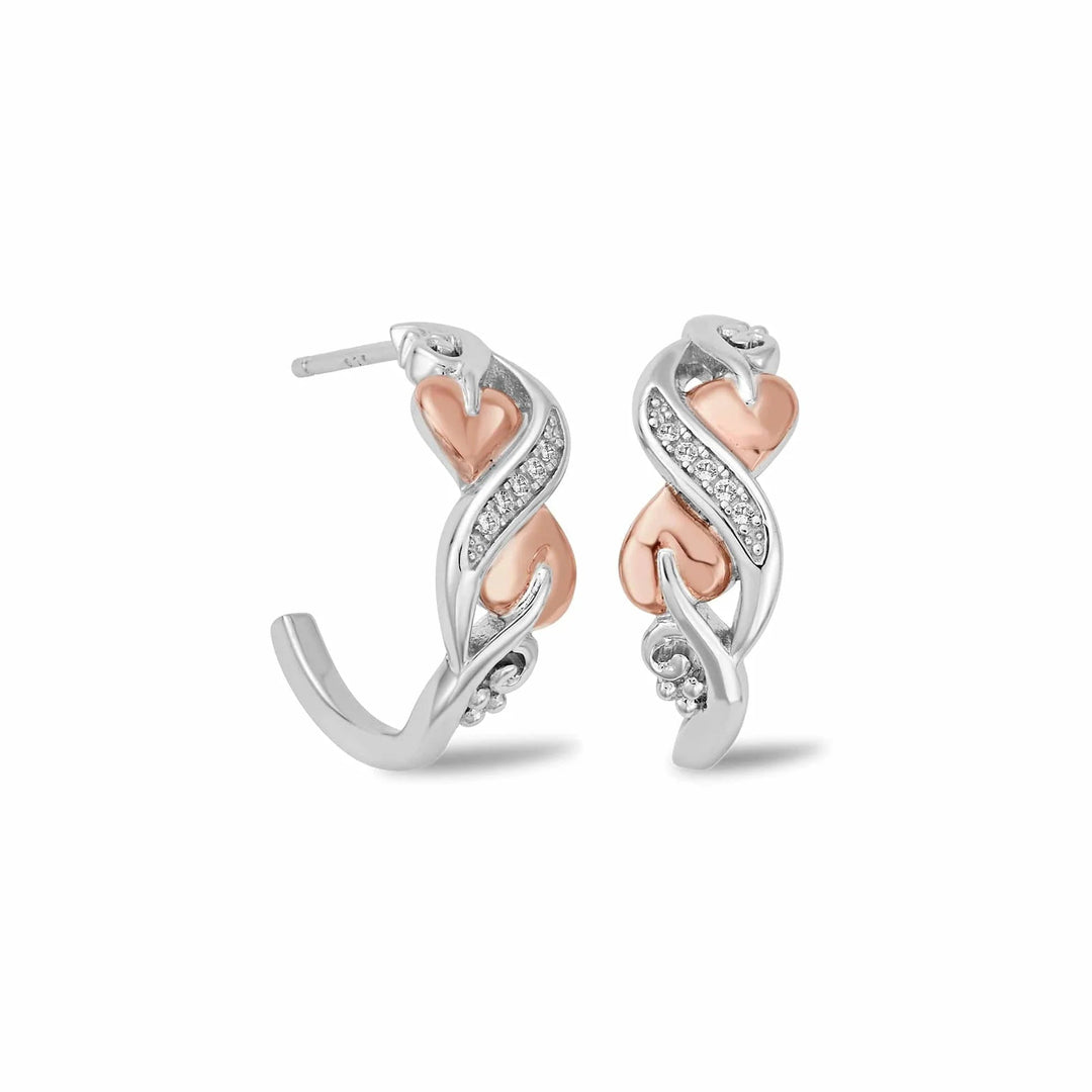 Clogau Tree of Life White Topaz Half Hoop Earrings - MococoClogau3STOL02035051537356905Earrings