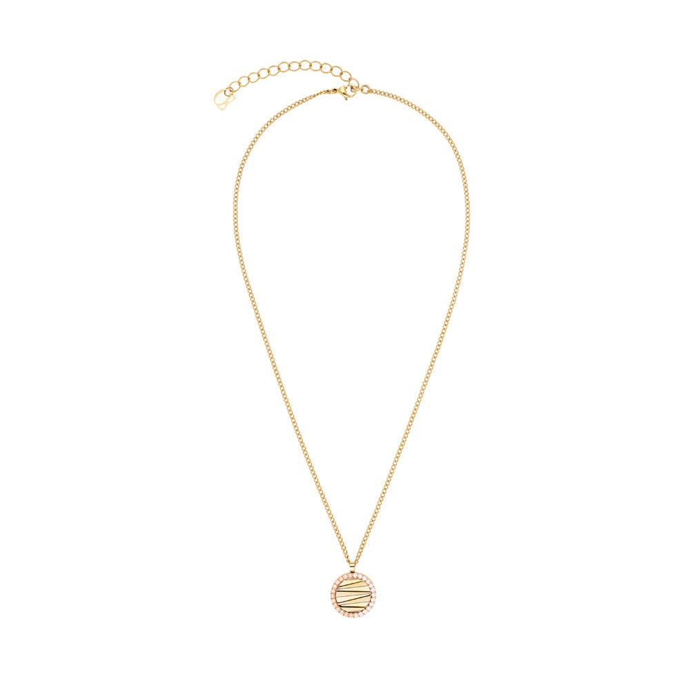 Coeur De Lion Gold and Beige Amulet Mini Waves Necklace - MococoCoeur De Lion2058/10-10164251588379705Necklaces