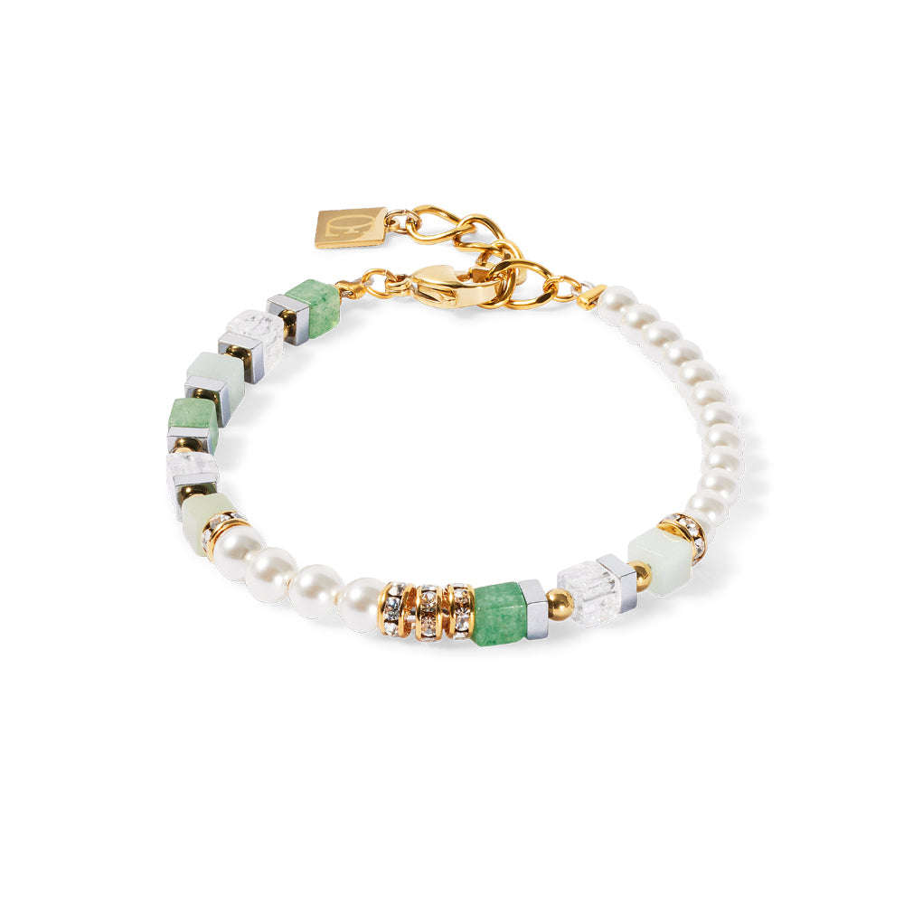 Coeur De Lion Gold and Green Precious Fusion Offset Bracelet image