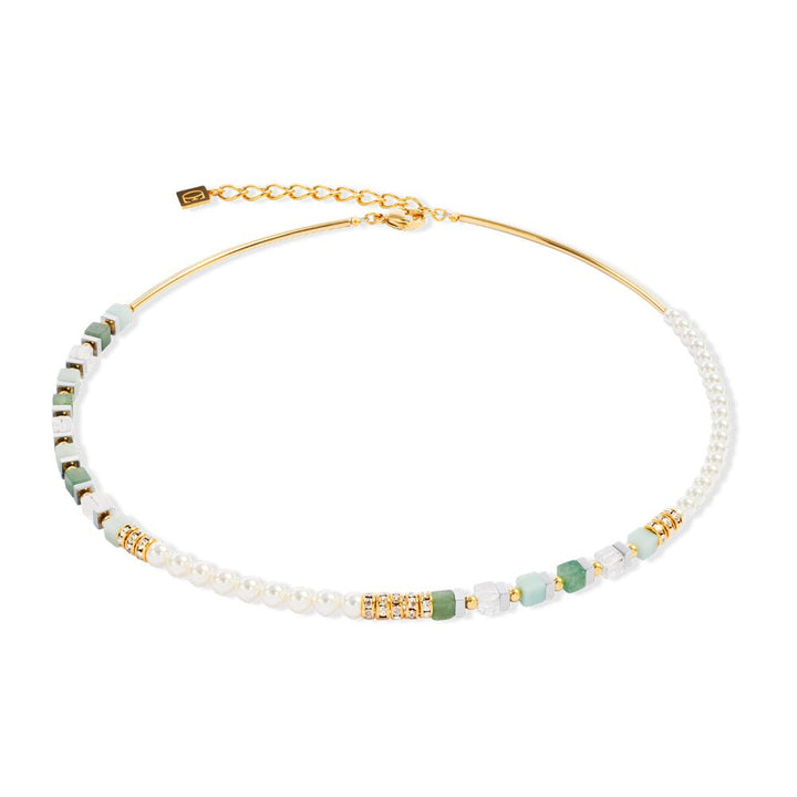 Coeur De Lion Gold and Green Precious Fusion Offset Necklace - MococoCoeur De Lion4354/10-05004251588343706Necklaces