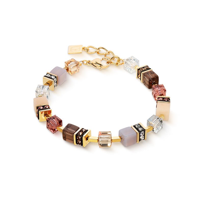 Coeur De Lion Gold Blush GeoCUBE Precious Statement Bracelet - MococoCoeur De Lion3039/30-1132Bracelet