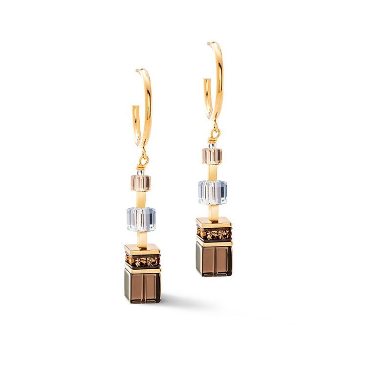 Coeur De Lion Gold Blush GeoCUBE Precious Statement Earrings - MococoCoeur De Lion3039/21-1132Earrings