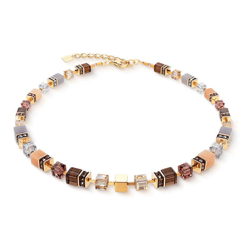 Coeur De Lion Gold Blush GeoCUBE® Precious Statement Necklace - MococoCoeur De Lion3039/10-1132Necklace