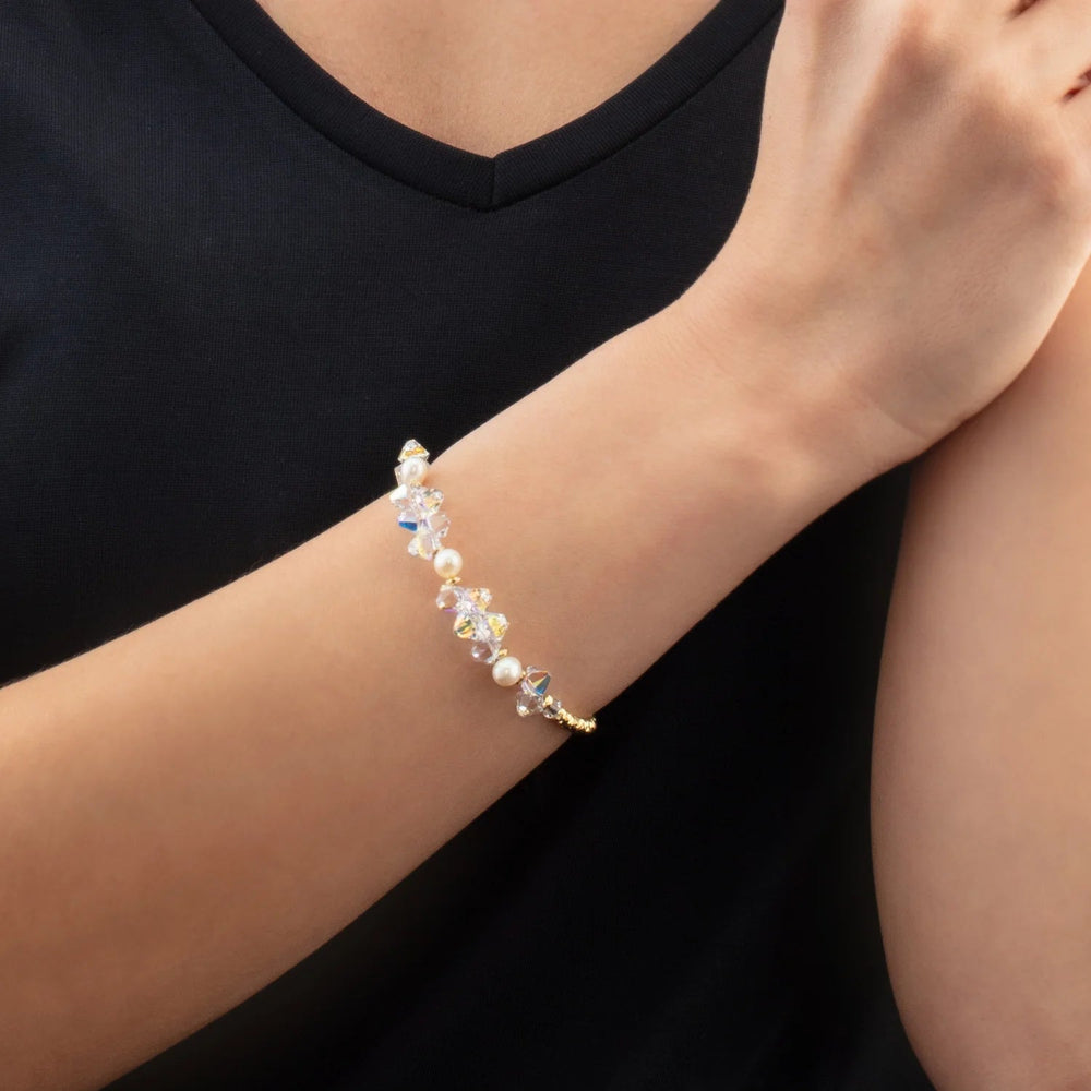 Coeur De Lion Gold Dancing Crystals & Pearls Bracelet - MococoCoeur De Lion1136/30-18164251588344956Bracelets