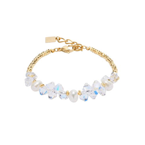 Coeur De Lion Gold Dancing Crystals & Pearls Bracelet - MococoCoeur De Lion1136/30-18164251588344956Bracelet