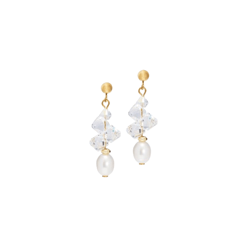 Coeur De Lion Gold Dancing Crystals &amp; Pearls Earrings - MococoCoeur De Lion1136/21-18164251588344949Earrings